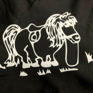 Shetland Pony Wheel Cover Black & White